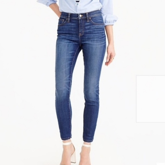 J.Crew Lookout High Rise Skinny Dark Wash …